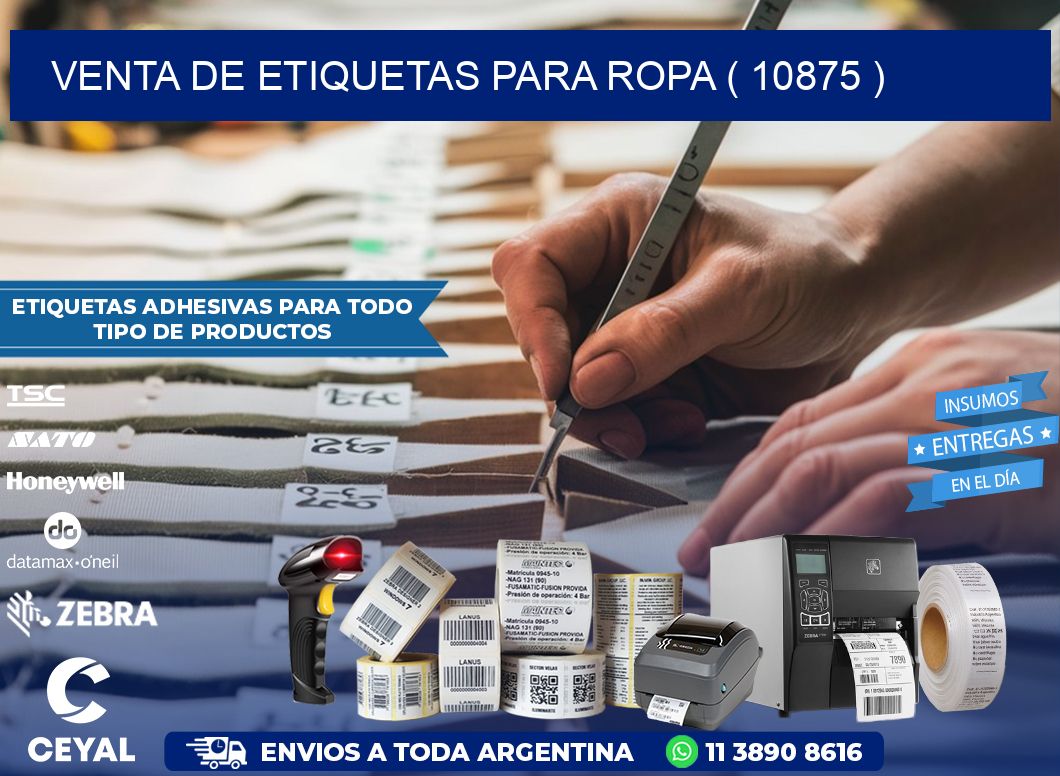 VENTA DE ETIQUETAS PARA ROPA ( 10875 )