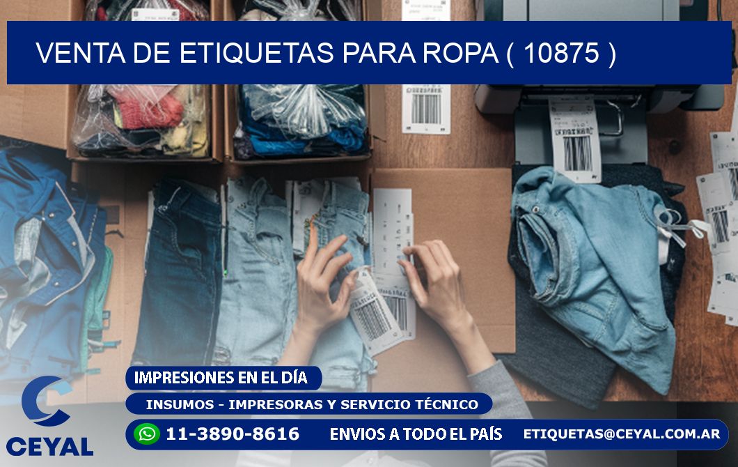 VENTA DE ETIQUETAS PARA ROPA ( 10875 )