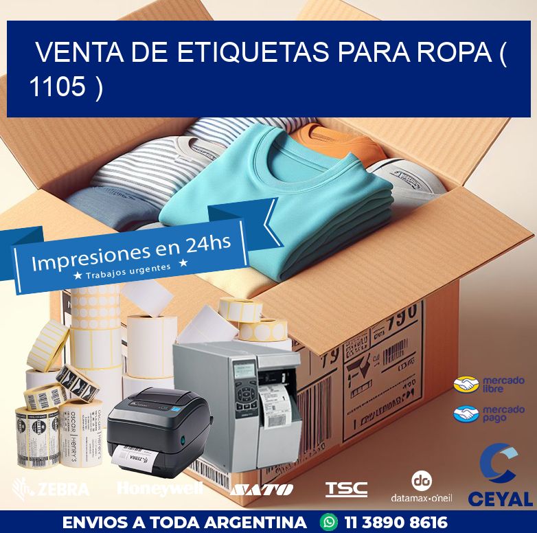 VENTA DE ETIQUETAS PARA ROPA ( 1105 )