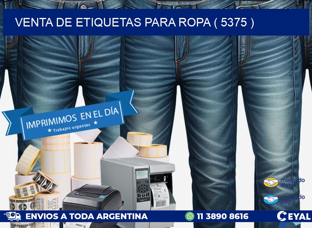 VENTA DE ETIQUETAS PARA ROPA ( 5375 )