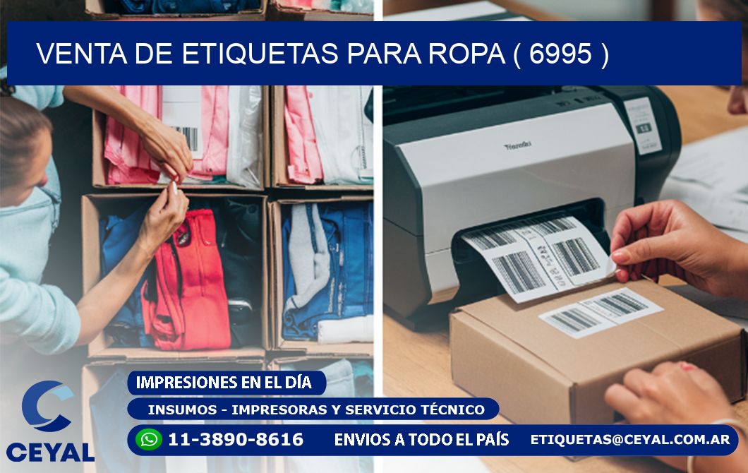 VENTA DE ETIQUETAS PARA ROPA ( 6995 )