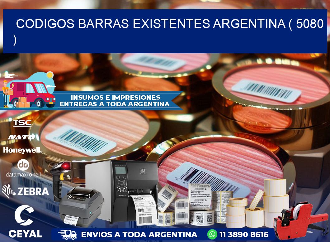 codigos barras existentes argentina ( 5080 )