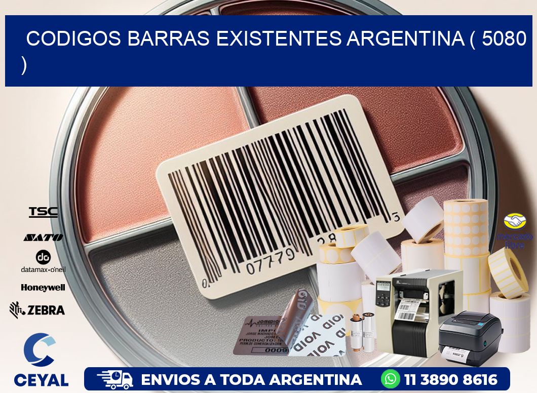 codigos barras existentes argentina ( 5080 )