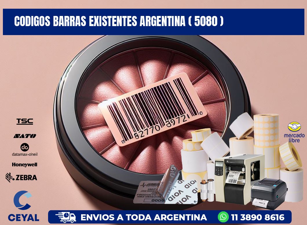 codigos barras existentes argentina ( 5080 )