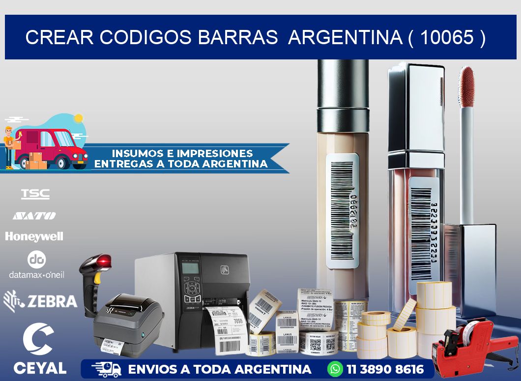 crear codigos barras  argentina ( 10065 )