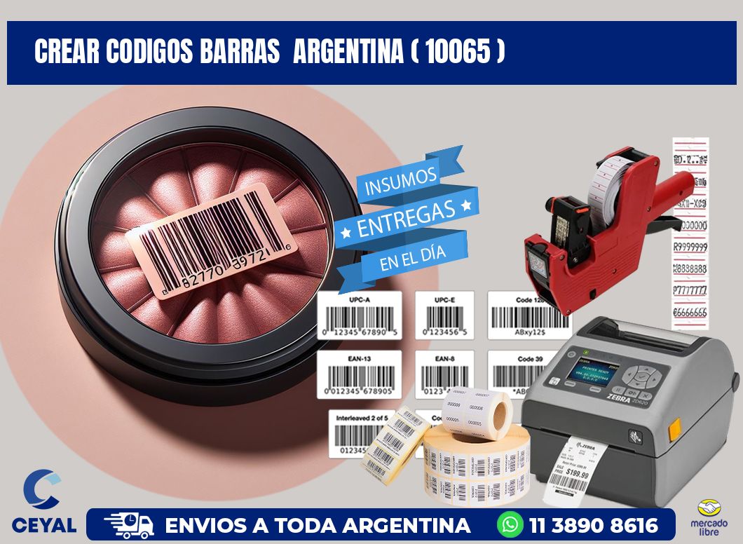 crear codigos barras  argentina ( 10065 )