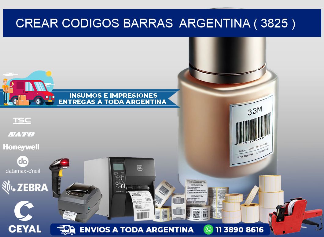 crear codigos barras  argentina ( 3825 )