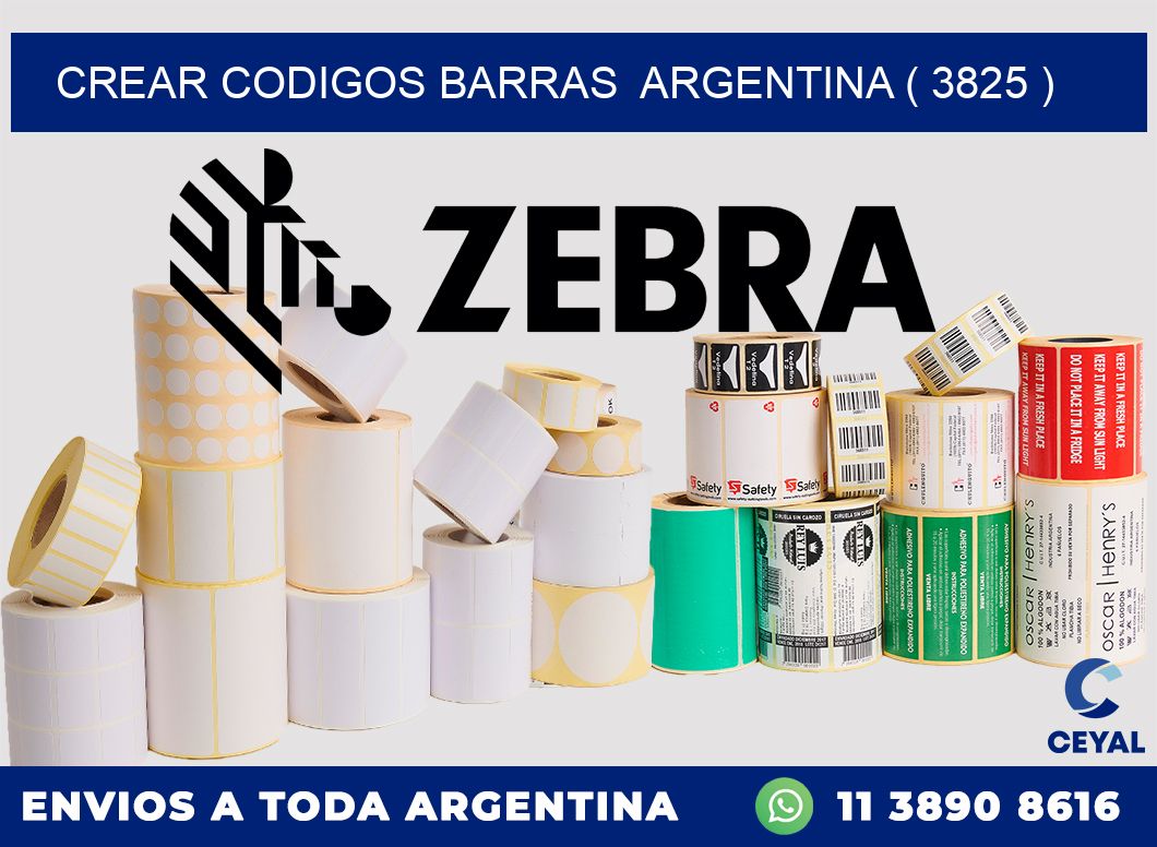 crear codigos barras  argentina ( 3825 )