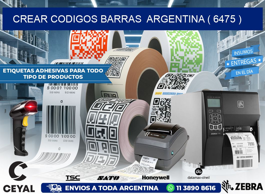 crear codigos barras  argentina ( 6475 )