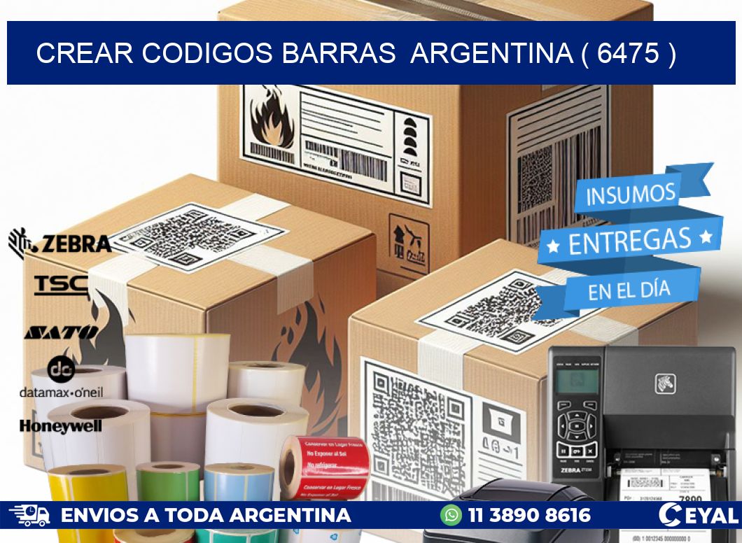 crear codigos barras  argentina ( 6475 )