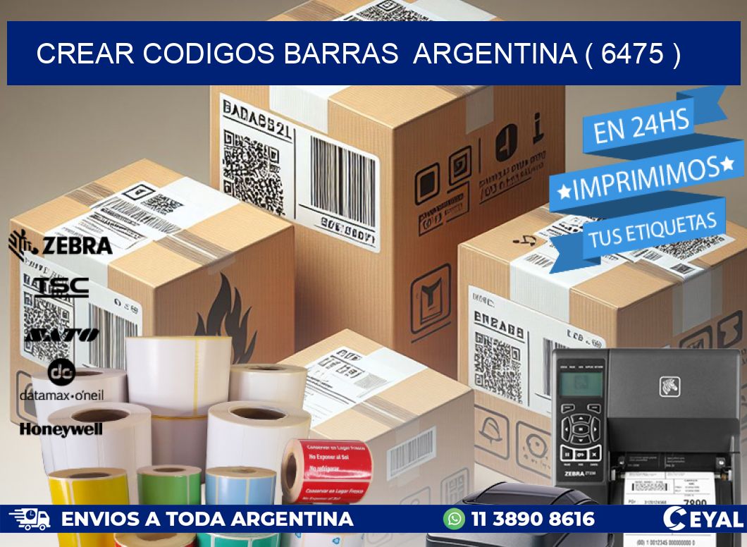 crear codigos barras  argentina ( 6475 )