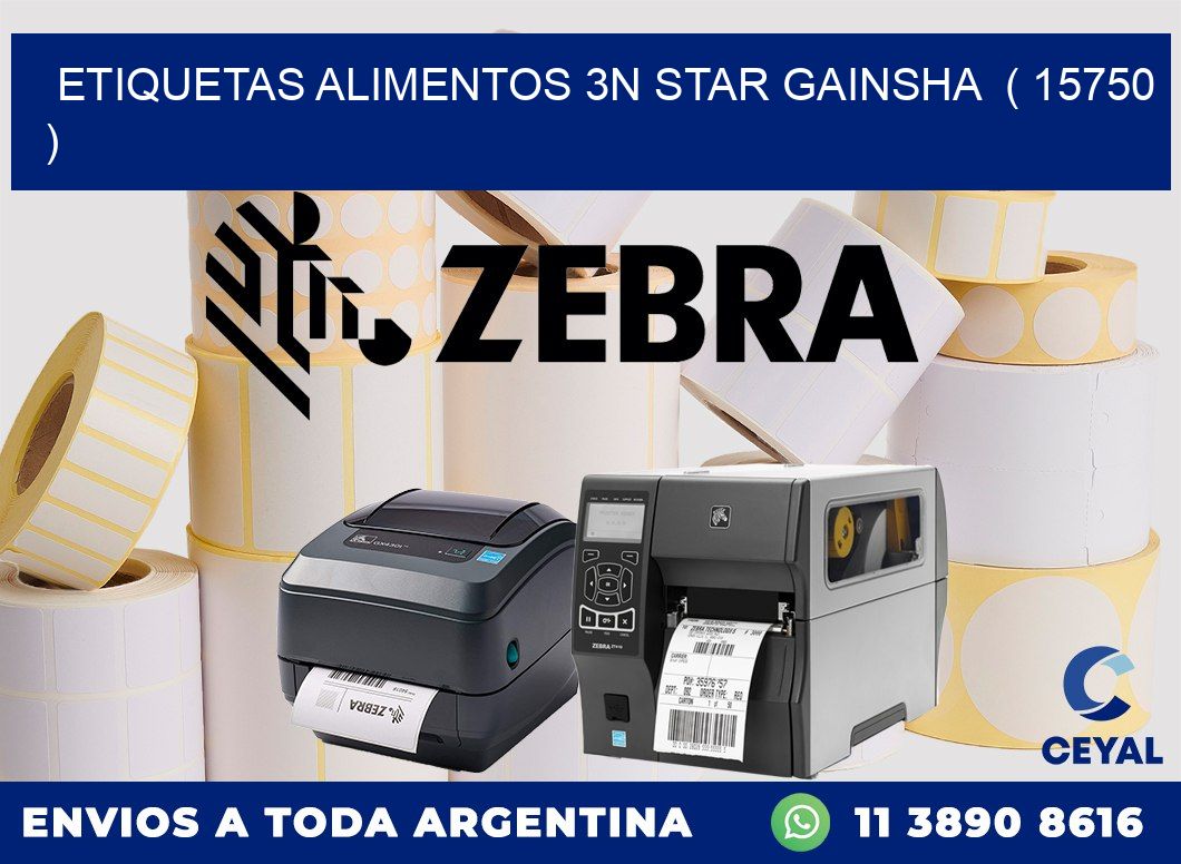 etiquetas alimentos 3n star gainsha  ( 15750 )