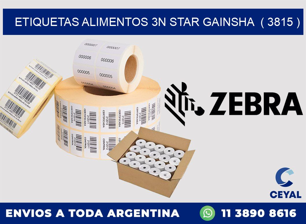 etiquetas alimentos 3n star gainsha  ( 3815 )