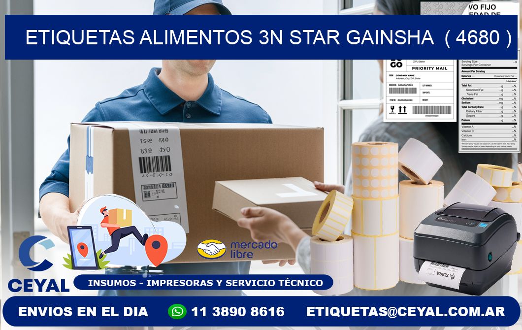 etiquetas alimentos 3n star gainsha  ( 4680 )