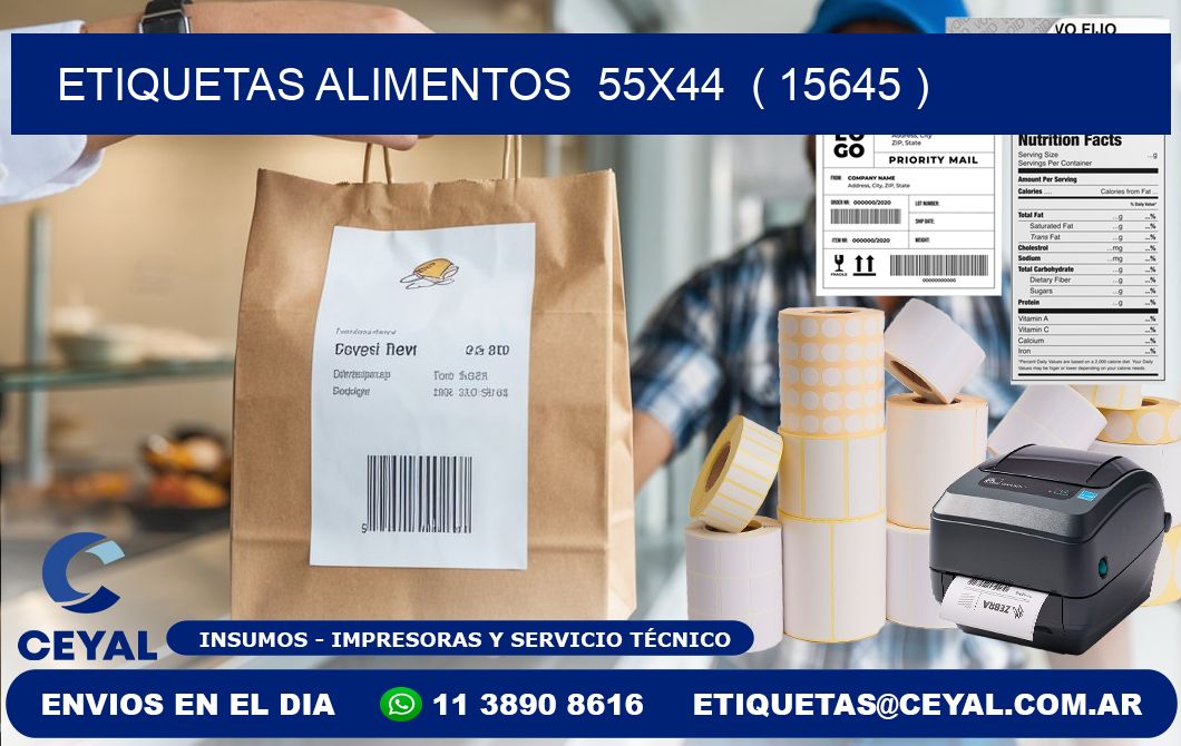 etiquetas alimentos  55x44  ( 15645 )