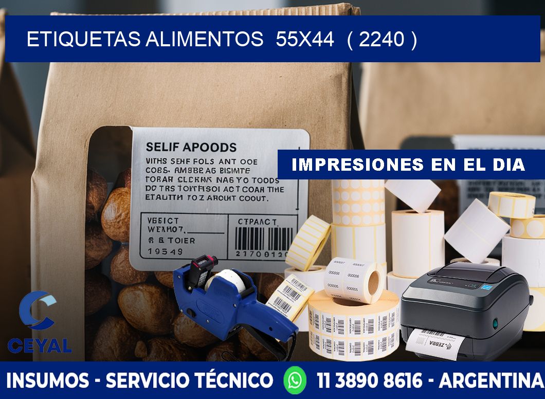 etiquetas alimentos  55x44  ( 2240 )