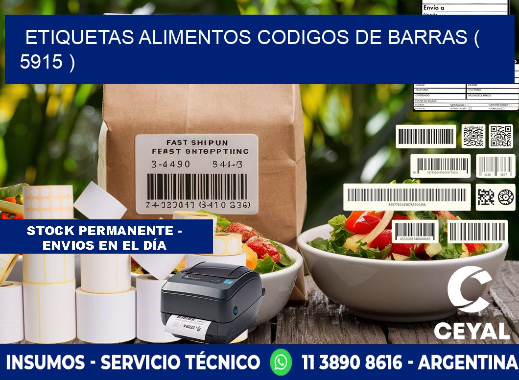 etiquetas alimentos codigos de barras ( 5915 )