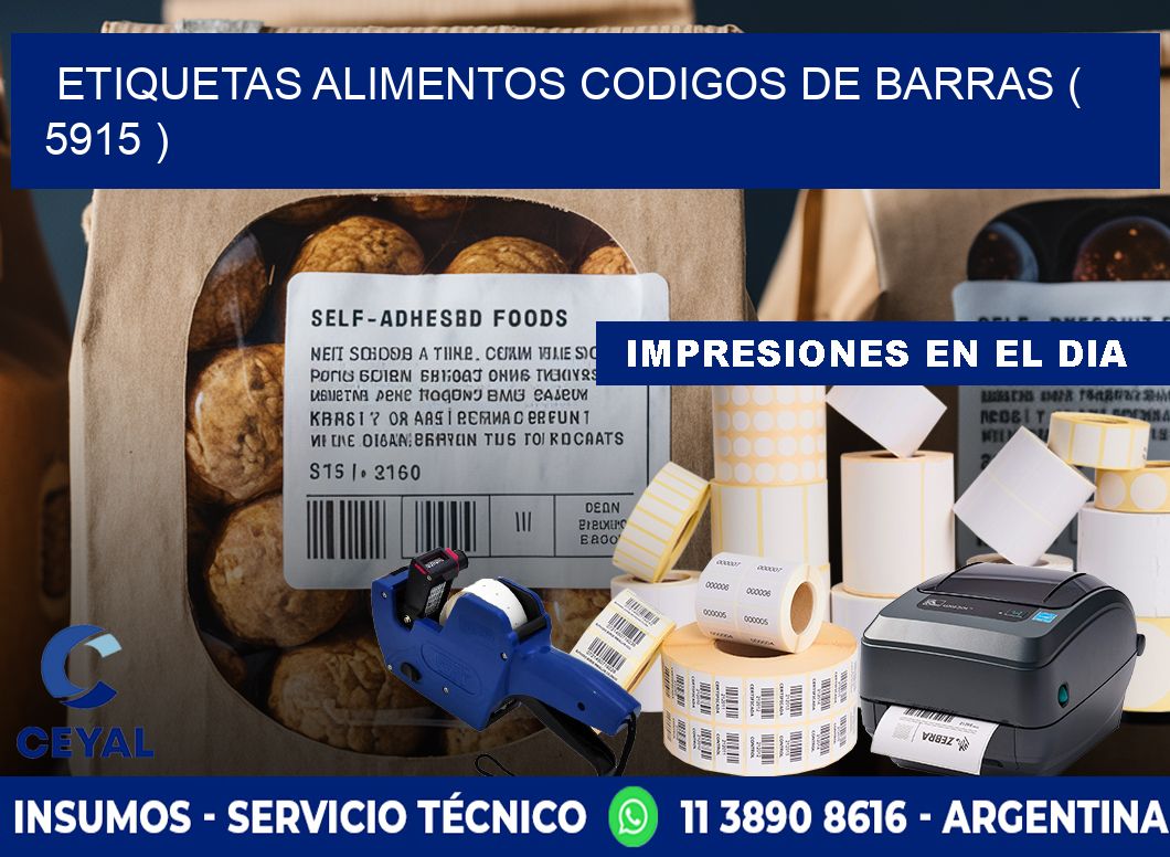 etiquetas alimentos codigos de barras ( 5915 )