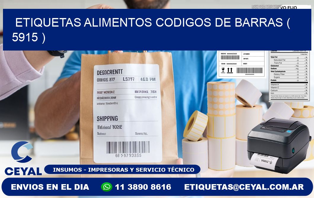 etiquetas alimentos codigos de barras ( 5915 )