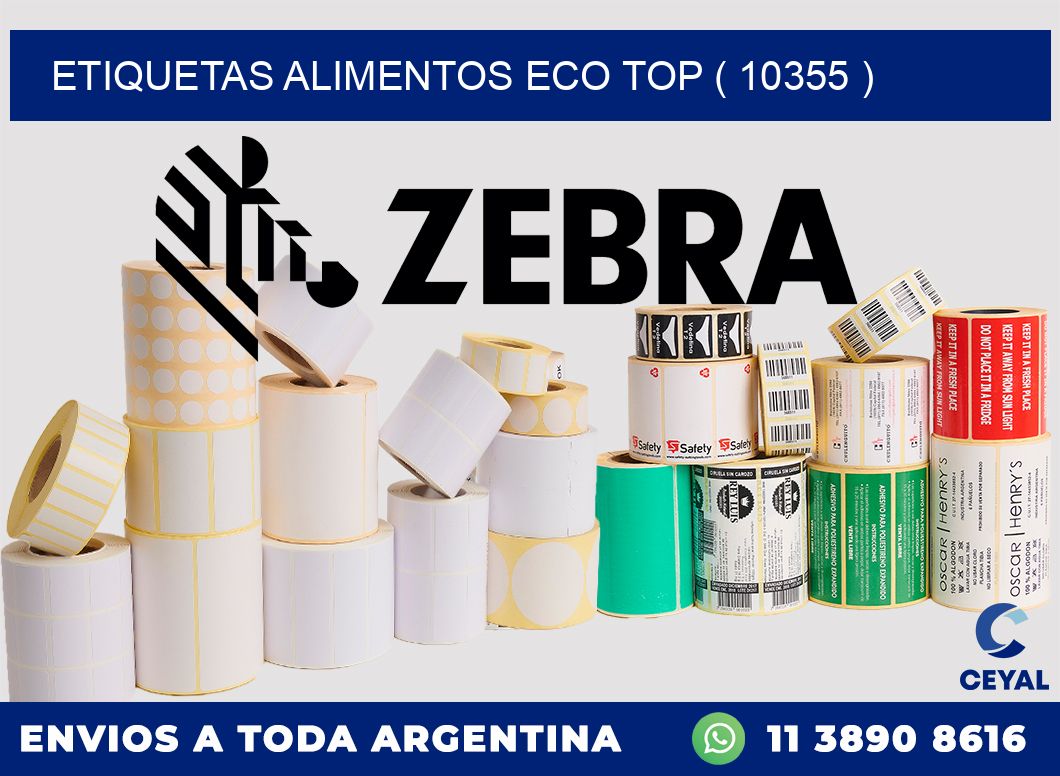 etiquetas alimentos eco top ( 10355 )