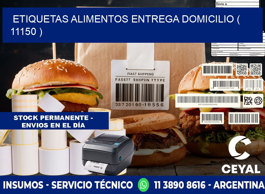 etiquetas alimentos entrega domicilio ( 11150 )