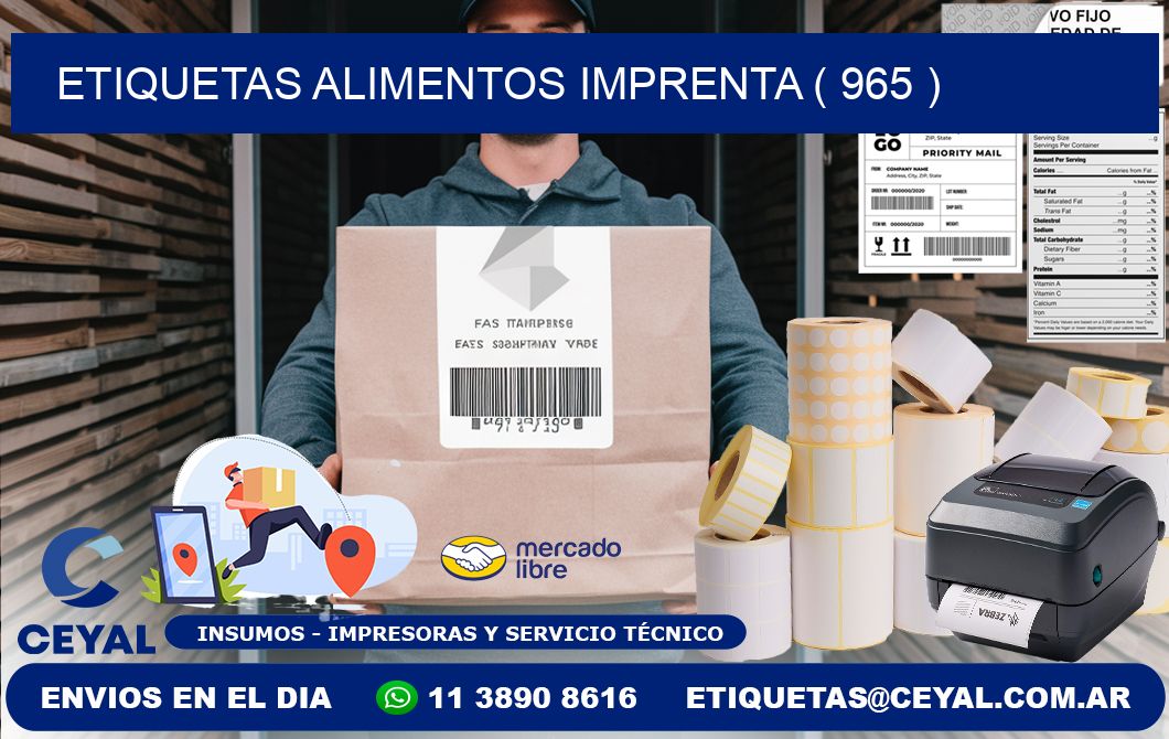 etiquetas alimentos imprenta ( 965 )