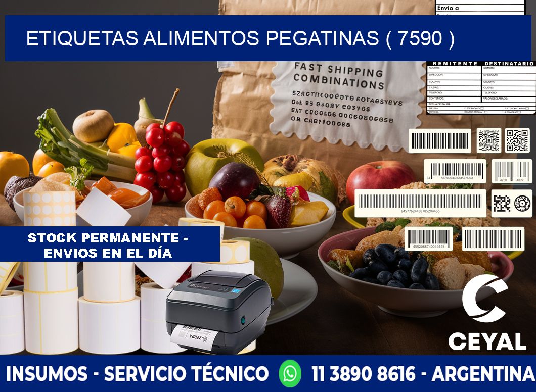 etiquetas alimentos pegatinas ( 7590 )