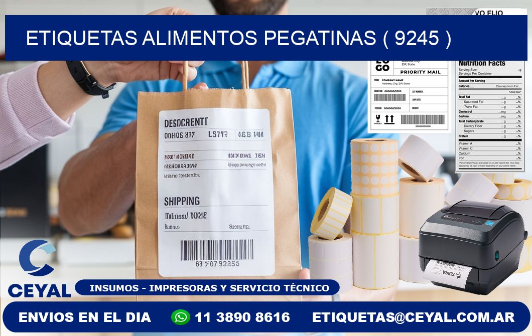 etiquetas alimentos pegatinas ( 9245 )