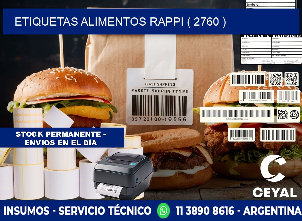 etiquetas alimentos rappi ( 2760 )