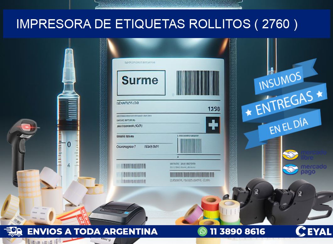 impresora de etiquetas rollitos ( 2760 )