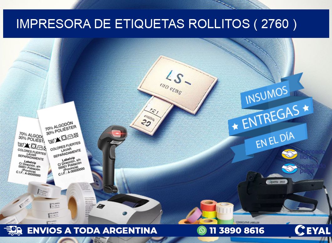 impresora de etiquetas rollitos ( 2760 )