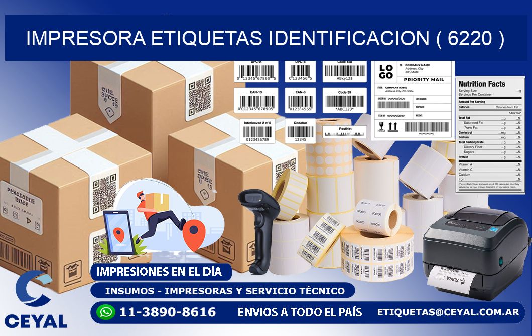 impresora etiquetas identificacion ( 6220 )