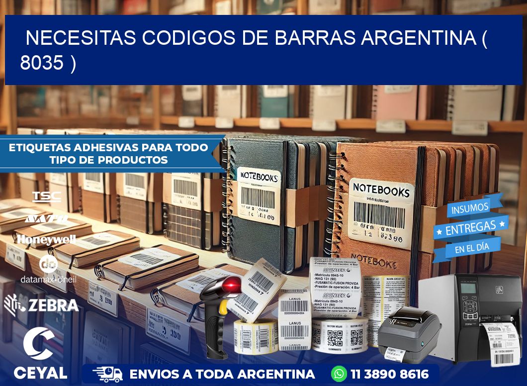 necesitas codigos de barras argentina ( 8035 )