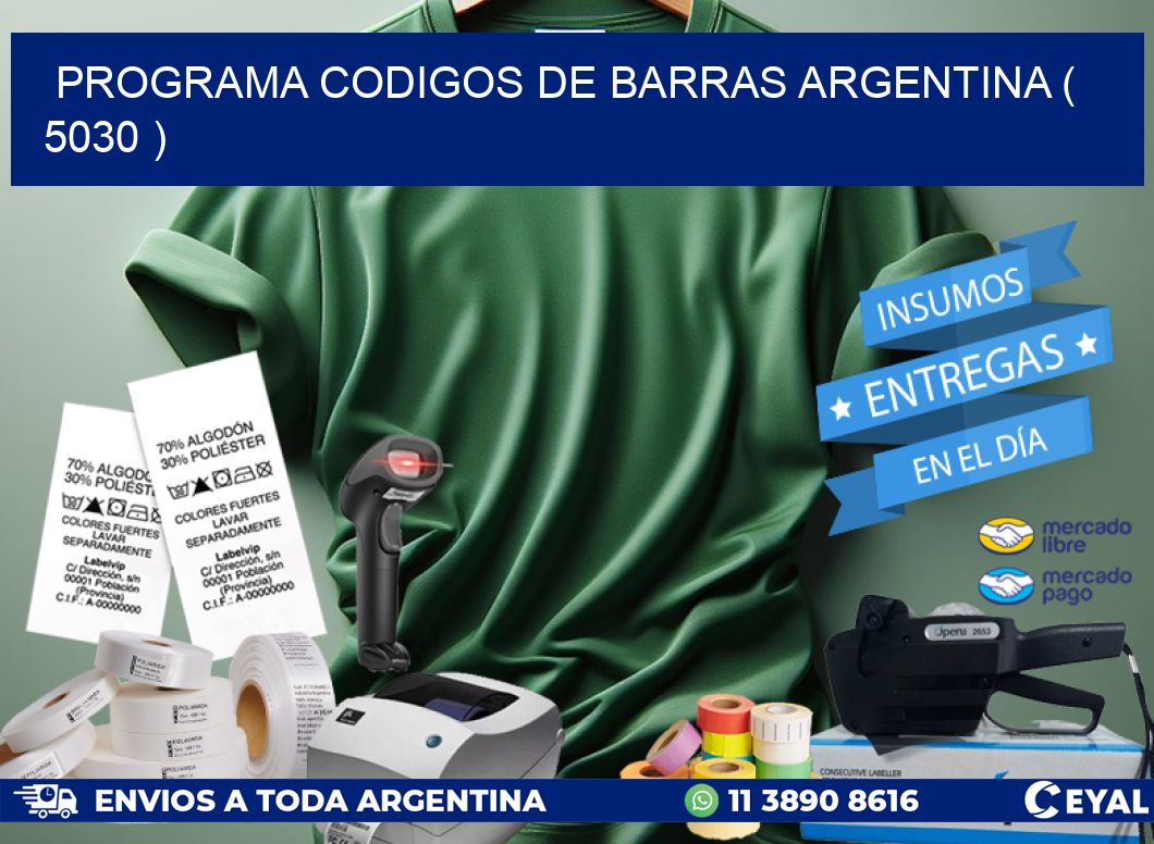 programa codigos de barras argentina ( 5030 )