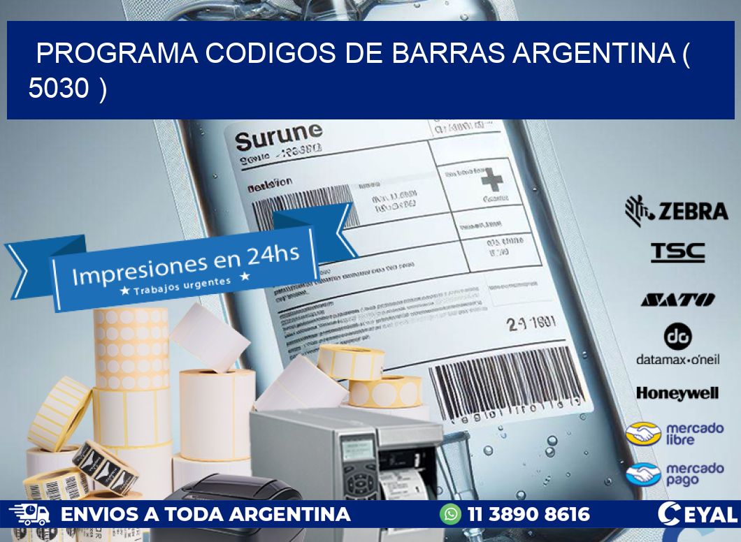 programa codigos de barras argentina ( 5030 )