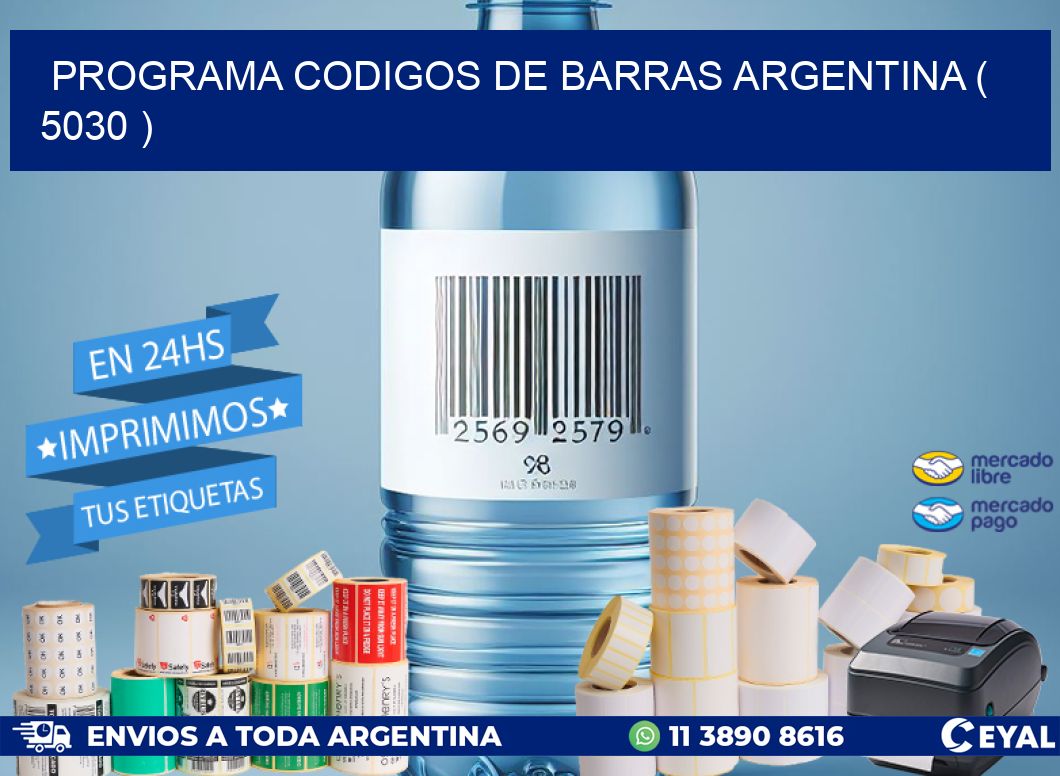 programa codigos de barras argentina ( 5030 )