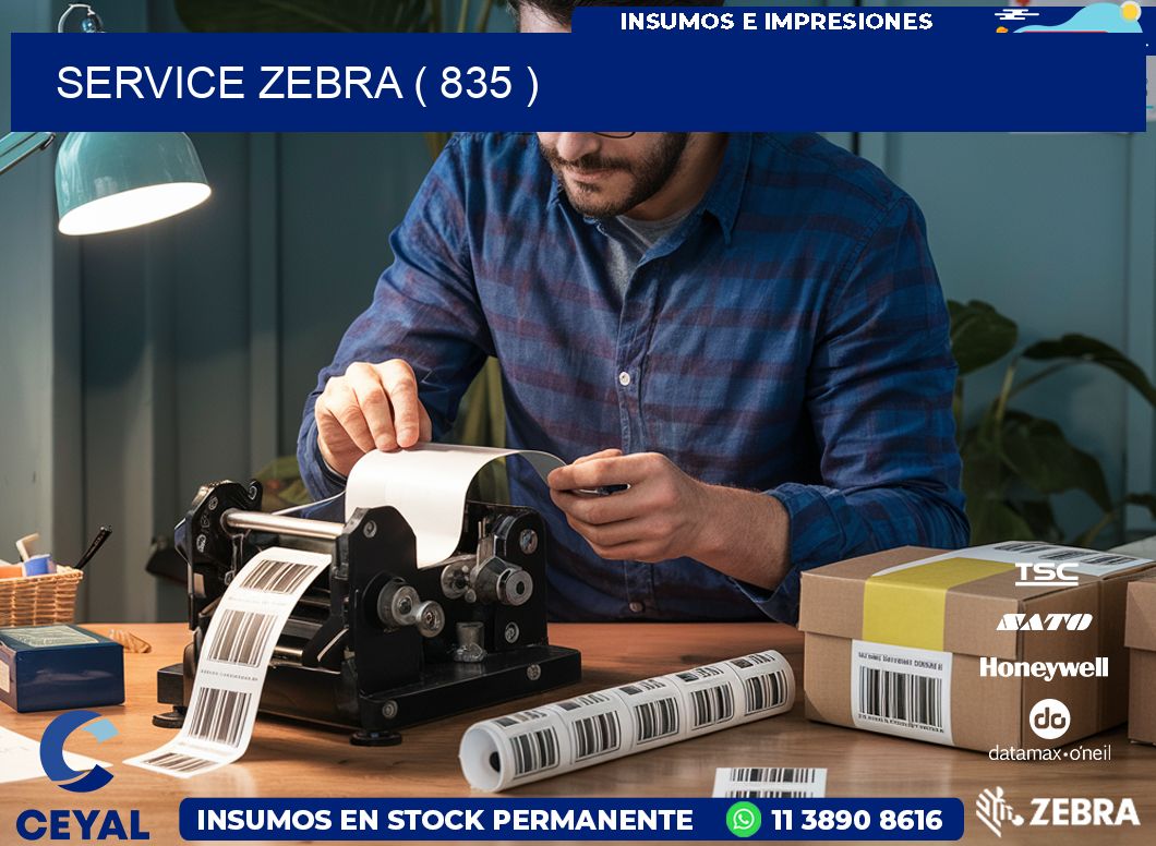 service zebra ( 835 )