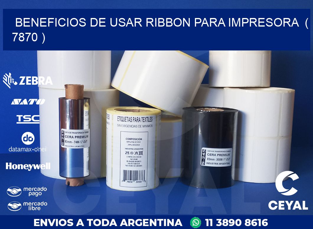 BENEFICIOS DE USAR RIBBON PARA IMPRESORA  ( 7870 )