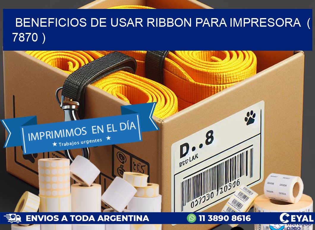 BENEFICIOS DE USAR RIBBON PARA IMPRESORA  ( 7870 )