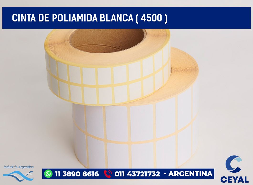 CINTA DE POLIAMIDA BLANCA ( 4500 )