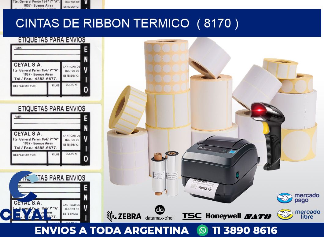 CINTAS DE RIBBON TERMICO  ( 8170 )