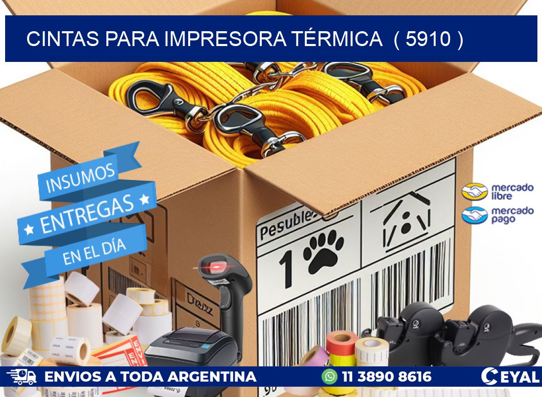 CINTAS PARA IMPRESORA TÉRMICA  ( 5910 )