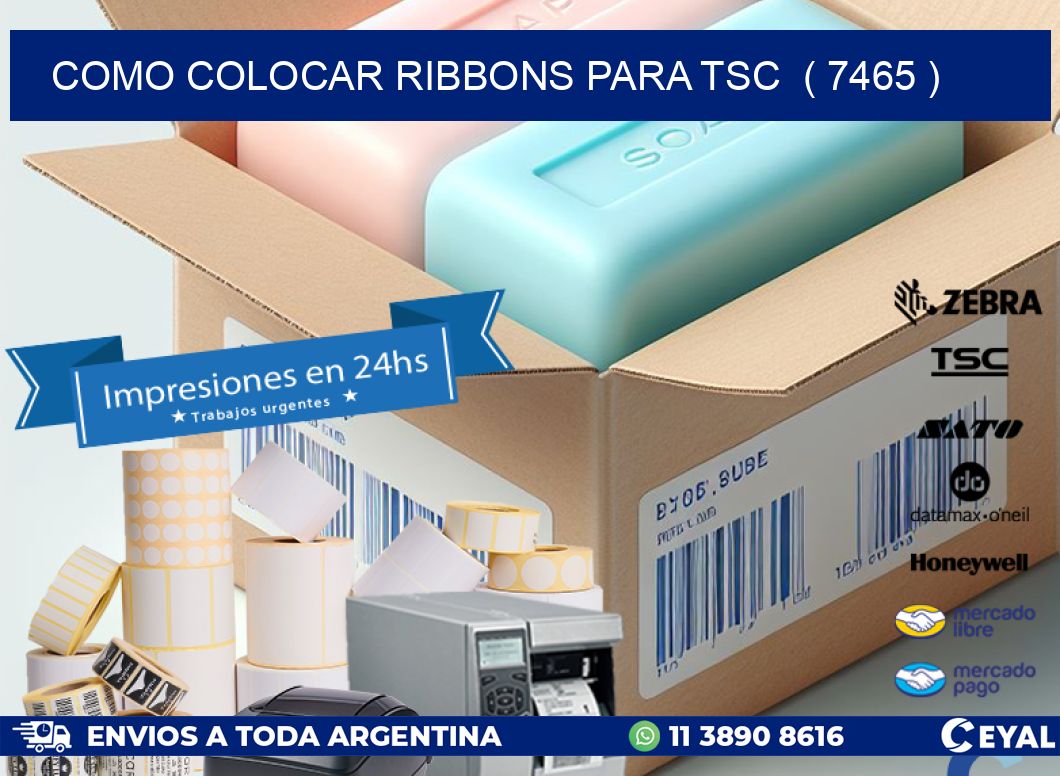 COMO COLOCAR RIBBONS PARA TSC  ( 7465 )