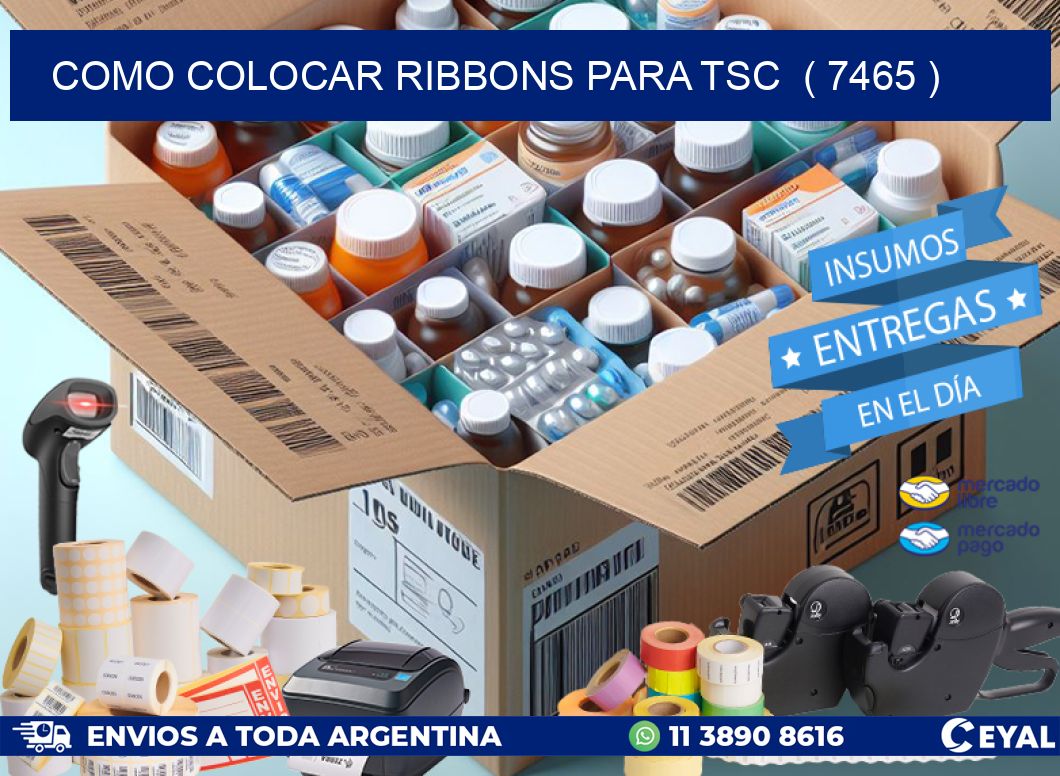 COMO COLOCAR RIBBONS PARA TSC  ( 7465 )