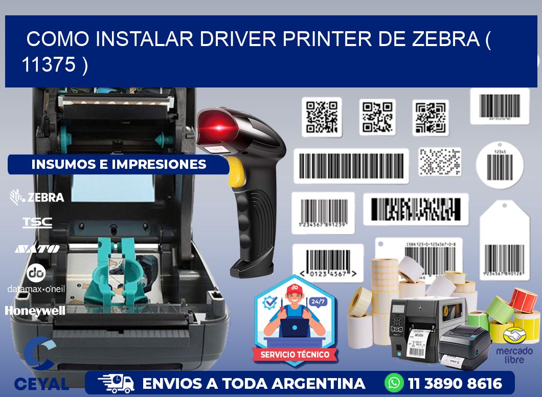 COMO INSTALAR DRIVER PRINTER DE ZEBRA ( 11375 )