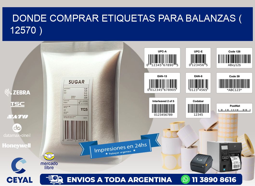 DONDE COMPRAR ETIQUETAS PARA BALANZAS ( 12570 )