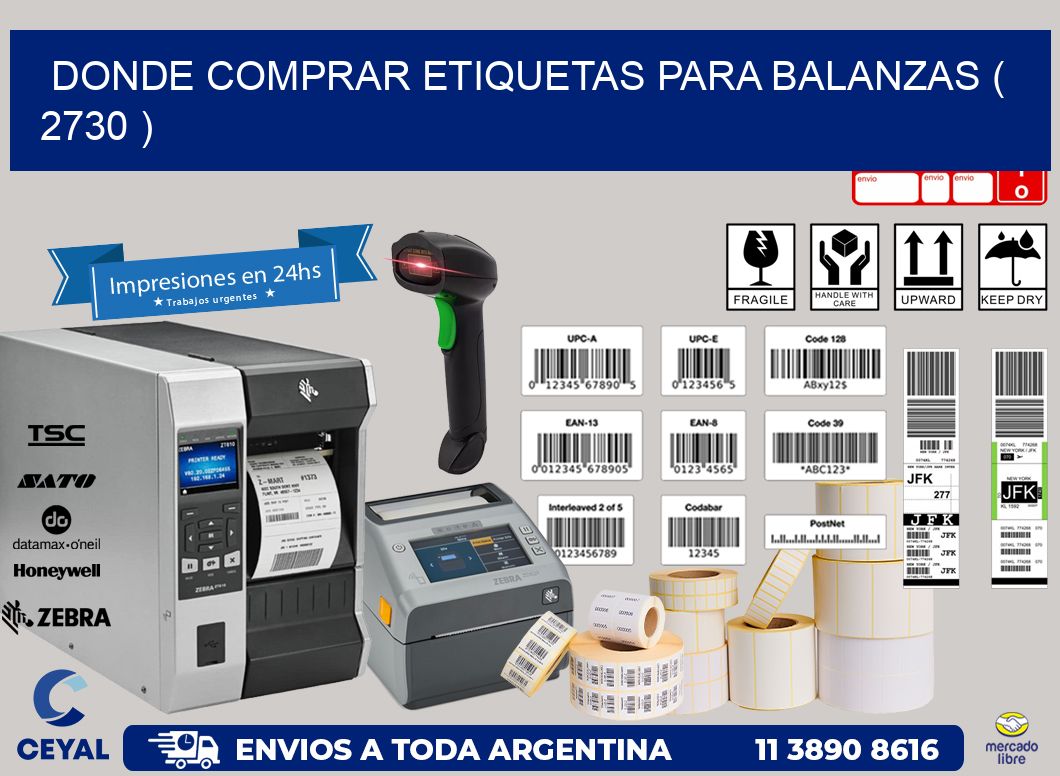 DONDE COMPRAR ETIQUETAS PARA BALANZAS ( 2730 )