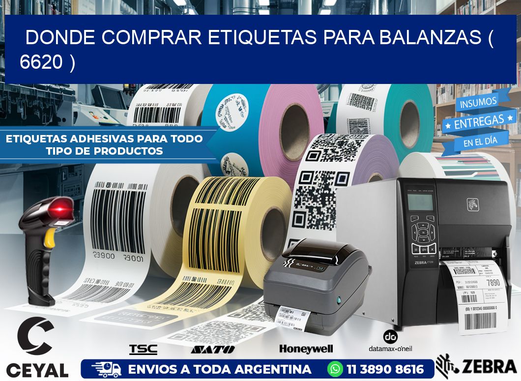 DONDE COMPRAR ETIQUETAS PARA BALANZAS ( 6620 )