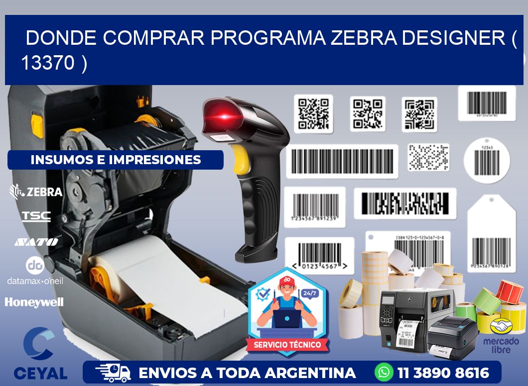 DONDE COMPRAR PROGRAMA ZEBRA DESIGNER ( 13370 )