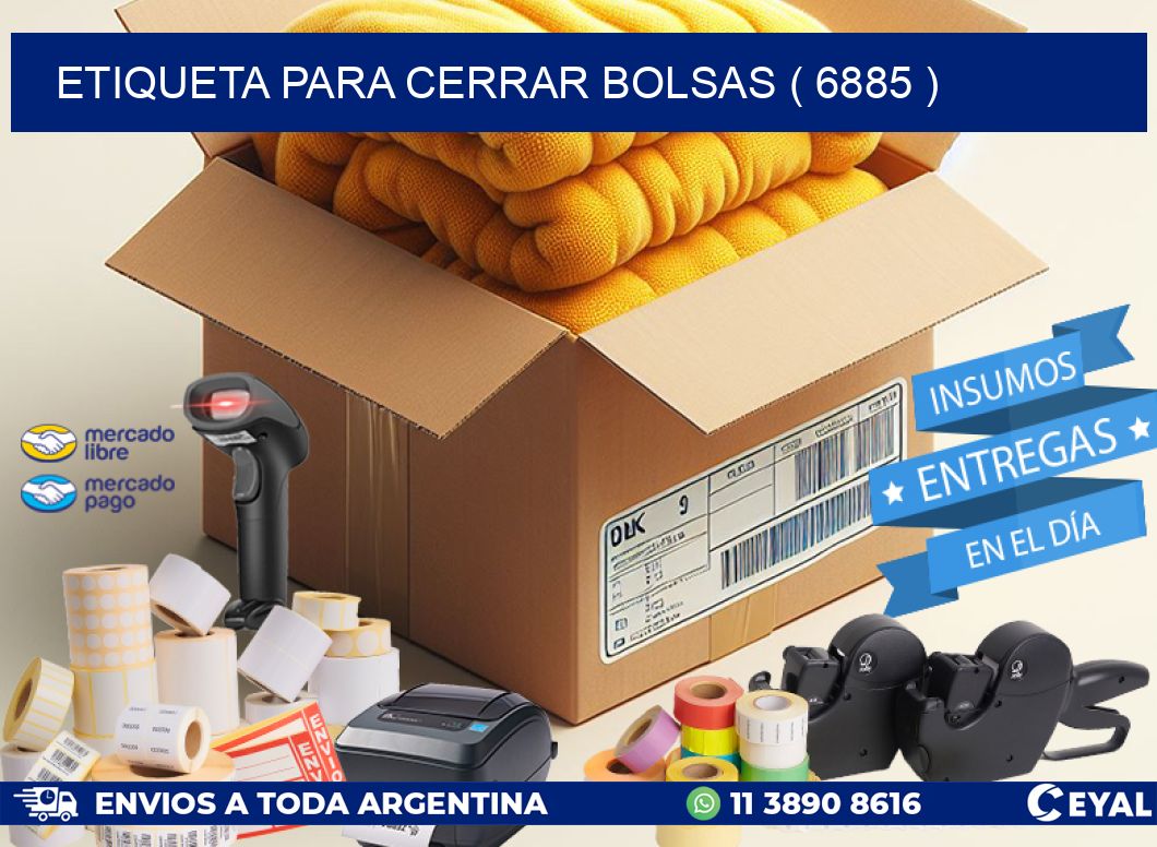 ETIQUETA PARA CERRAR BOLSAS ( 6885 )